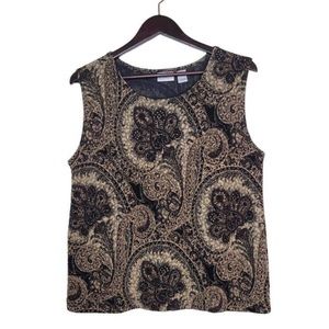 Chico's Women's Sleeveless Floral Print Tank Top Size 3 (XL/16)
